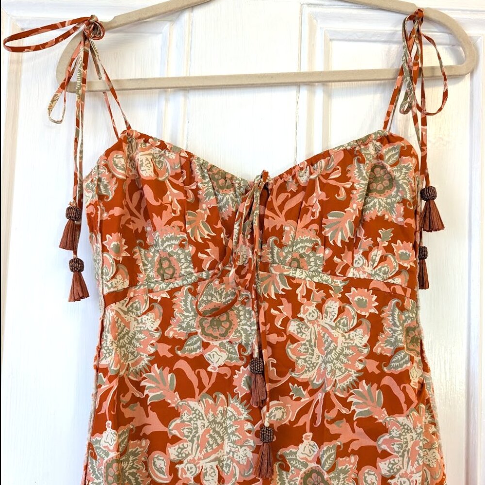 Prettier In Spanish Printed Cotton Slip Dress By Johanna Ortiz - Picture 13 of 14